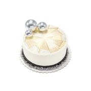 Disco-Metallic Double Layer 8 Inch Round Cake