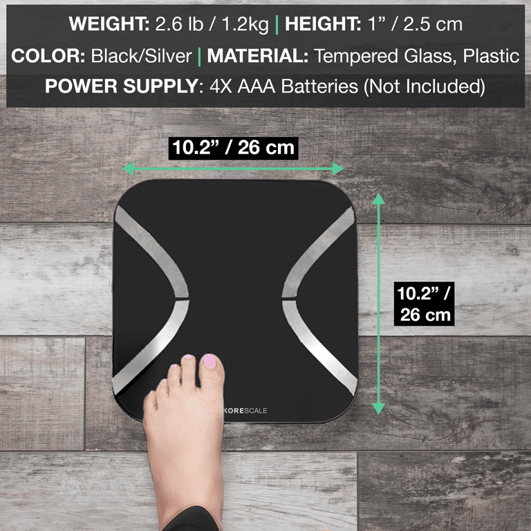 Korescale Smart Scale for Body Weight and Fat Percentage, BMI