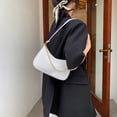 thumbnail image 4 of Sywqhk Vintage Mujer Pu Cocodrilo Patrón Axila Bolsa Cadena Hobos Bolso (Blanco) Sywqhk Para estrenar, 4 of 9