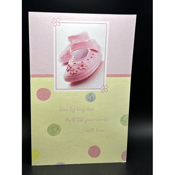 Congratulations Baby Girl Greeting Card w/Envelope