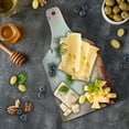thumbnail image 5 of Butterfly Cutting Board, Dreamy Butterflies over Trees Romantic Fantasy Blurry Sky Design, Decorative Tempered Glass Cutting and Serving Board, Wine Bottle Shape, Pale Pink Orange, by Ambesonne, 5 of 5