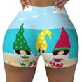 thumbnail image 2 of Honeii Gnomes On The Beach Print Women's Workout Shorts, Gym Shorts for Active Wear, Sports Shorts,Women's Running Shorts,Quick Dry Athletic Shorts-XX-Large, 2 of 8