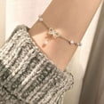 thumbnail image 2 of Fashion Temperament Crystal Bow Pendent Charm Bracelet Bangle For Women Trendy Jewelry Gifts Party, 2 of 4