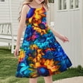 thumbnail image 7 of 4-5 Years Girls Summer Dress Casual Party Sleeveless Dress Sundress, 7 of 7