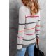 thumbnail image 1 of ABPHQTO Jersey Mujer Rayas Punto Canalé Gris, 1 of 5