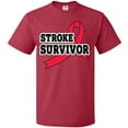 thumbnail image 3 of Inktastic Stroke Survivor with Red Ribbon T-Shirt, 3 of 5