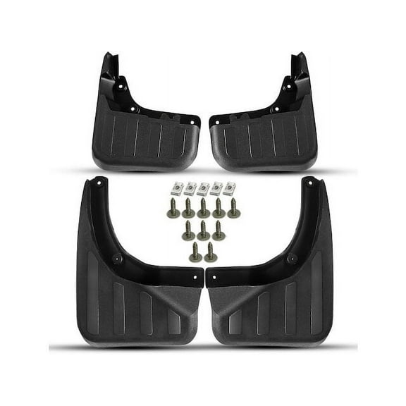 Mud Guard Set 4 - Compatible with 2010 - 2015 Mercedes-Benz GLK350 Sport Utility 3.5L V6 2011 2012 2013 2014