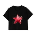 thumbnail image 5 of Generic Women Cute Graphic Tee Shirts Trendy Crew Neck Short Sleeve Crop Top Loose Fit Shirts Vintage Aesthetic Streetwear, 5 of 5