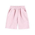 thumbnail image 6 of Tdoqot Boys Athletic Shorts Knee Length- Baggy Elastic Waist Quick Dry Casual Kids Cotton Sweat Shorts Pink Size 5 T, 6 of 7