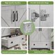thumbnail image 4 of QinaQin Mueble para baño de 24 pulgadas con lavabo de cerámica, gabinete independiente con puerta de cierre suave y cajón amplio, ideal para organizar y renovar tu baño, 4 of 7