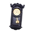 thumbnail image 2 of Reloj de pared en miniatura para casa de muñecas, decorativo, de metal, clásico, para casa de muñecas. Cuadrado, 2 of 9