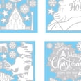 thumbnail image 6 of 9 Sheet Christmas Window Clings Xmas Stickers DIY for Party Bedroom Festival, 6 of 7
