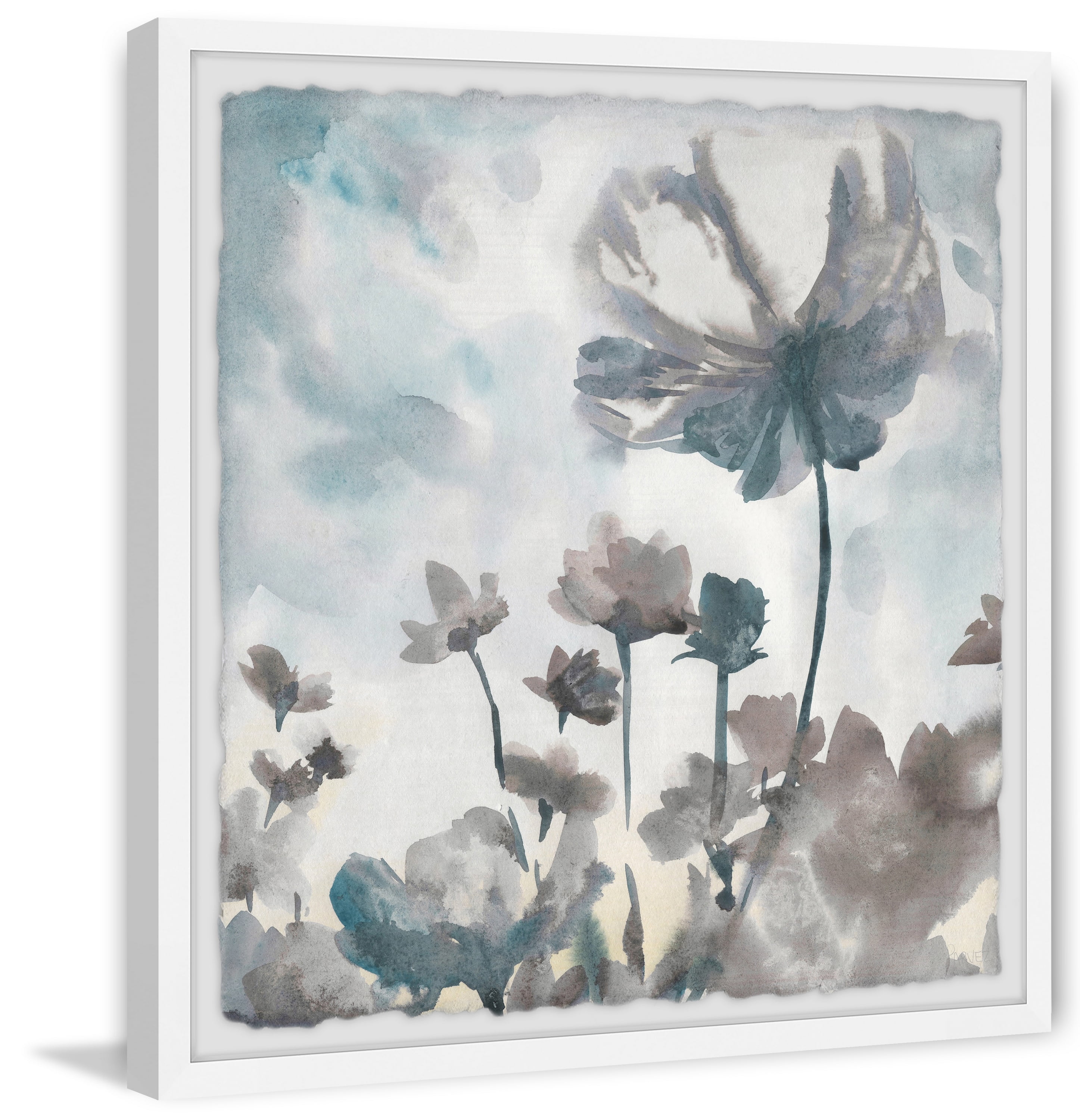 Parvez Taj Mystic Flowers Framed Wall Art