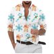 thumbnail image 3 of Camisa informal de manga larga con botones para hombre, con estampado 3D de muñeco de nieve navideño, para exteriores, ropa para hombre, día de Navidad 2024, 3 of 5