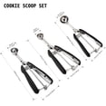 thumbnail image 2 of Small Cookie Scoop Set - Include TSP Cookie Dough Scoops Ice Cream Scoopers Stainless Steel Cookies Scoops for Baking Good Soft Grips Quick Trigger Release, 2 of 9