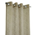 thumbnail image 3 of Boucle Sheer Grommet Curtain Panel 52 x 108 in Tan, 3 of 7