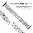 thumbnail image 3 of Fitlink Apple Watch Bands Compatible with Apple Watch 38mm 40mm 42mm 44mm Series 6 Series 5 4 3 2 1 SE, Dressy Bling Metal Adjustable Apple Watch Bands for Apple Watch 6/5/4/3/2/1/SE(38/40mm, Silver), 3 of 3