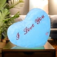 thumbnail image 4 of XINGXIANG Heart LED Pillow - Color Changing Glowing Throw Cushion, Valentine's Day Heart Pillow Romantic Gift with Soft Light, Battery Operated Mood Lighting Decor(Blue), 4 of 8