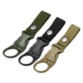 thumbnail image 1 of Botella Colgante Hebilla Clip Agua Botella Portador Anillo Soporte para Mochila Cinturón Exterior Campamento, Senderismo, Negro, Verde, Caqui Paquete de 3, 1 of 6