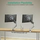 thumbnail image 2 of Brazo de Monitor WALI Plateado Ultrawide para Pantallas Curvadas de 13 a 49 Pulgadas con Puertos USB, 2 of 8