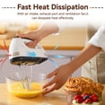 thumbnail image 6 of 7 Speed Electric Hand Mixer, Portable Kitchen Mixer Food Beater with Stainless Steel Beaters & Dough Hooks for Baking Cakes, Eggs, Cream, 6 of 8