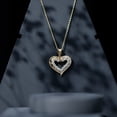 thumbnail image 6 of Rosec Jewels Lab Diamond Heart Pendant Necklace for Women - EF-VS Grade - Ready to Gift for Valentines Day, 14K Yellow Gold, 6 of 8