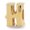 Colorname Initial: Pink Silver / Letter H, variant on Sterling Silver Gold-Flashed Reflections Letter Z Bead Charm - Measures 8.18x7.27mm Wide