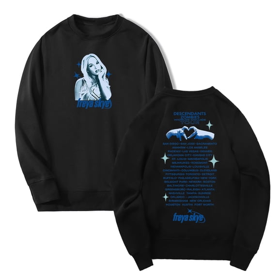 Freya Skye Tour 2025 Crewneck Long Sleeve Streetwear Men Women Pullover Sweatshirt