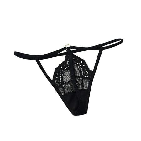 

Womens Lace Open Thongs