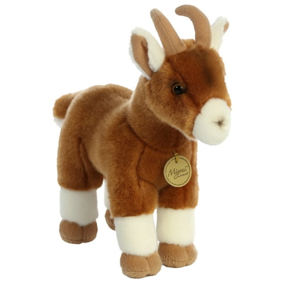Aurora - Medium Brown Miyoni - 10" Goat - Realistic Stuffed Animal