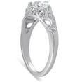 thumbnail image 3 of Silvago Jewel Timeless 1.5 Ct Round Cut Lab Created Diamond Ring - 14K White Gold Plated - Gorgeous Engagement Ring for Women - Perfect for Anniversaries and Birthdays - Promise Wedding Gifts for Her, 3 of 3