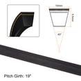 thumbnail image 2 of Unique Bargains M-19 Rubber V Belt Drive Transmission Belt, 2 Pieces, 2 of 6
