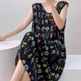 thumbnail image 2 of Vêtements de Nuit Grande Taille pour Femmes, Chemise de Nuit Ample pour Femmes, Robe Décontractée avec Col Rond, Chemise de Nuit Longue Douce pour Usage Quotidien à la Maison, 2 of 5
