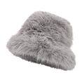 thumbnail image 4 of GUOOL Chapeau de Pêcheur pour Femmes Confortable et Chaud pour Randonnée en Plein Air Temps Froid Gris, 4 of 9