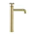 thumbnail image 2 of Avallon Single Hole, Single-Handle Wheel, High Arc Bathroom Faucet in Brushed Gold, 2 of 11