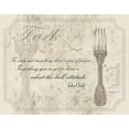 thumbnail image 2 of Grey, Jace 24x20 White Modern Wood Framed Museum Art Print Titled - Fork Quote, 2 of 4