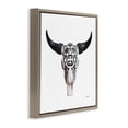 thumbnail image 3 of Stupell Industries Glam Western Fashion Skull Brown Floating Frame Canvas Art, 18 x 18, by Amanda Greenwood, 3 of 8