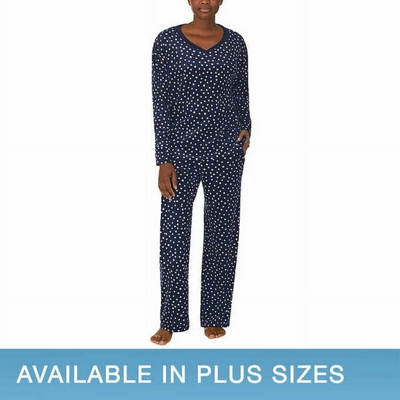 Nautica Ladies' Fleece Pajama Set (Aurora Dots, X-Large)