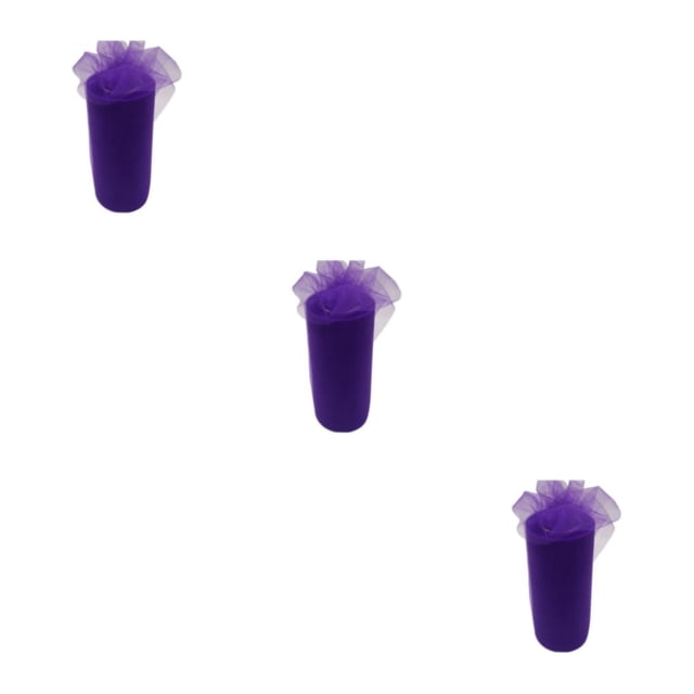 Wosthever Ambiente de ensueño en la boda Malla Tul Decoración para fiestas Comedor Silla Fondo Pared Morado oscuro Type1 NO1