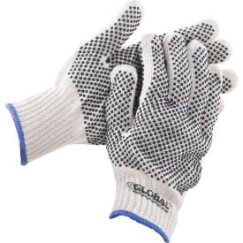 

Global Industrial PVC Dot Knit Gloves Double-Sided Black X-Large 1-Dozen