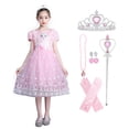 thumbnail image 1 of HAWEE Grisl Elsa Princess Robe Reine Costume Cosplay Déguisement avec Accessoires (Cape Non Incluse), 1 of 7