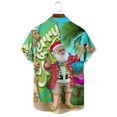 thumbnail image 5 of Funny Kids and Mens Christmas Casual Short Sleeve Shirt Hawaiian Shirt with Chest Pocket Multiple Color, 5 of 10