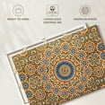 thumbnail image 6 of Elephant Stock Moroccan Ceramic Tile Abstract Wall Art - Horizontal Canvas Wall Art - Dining Room Wall Decor - Decor Elements Canvas - Orange And Blue Decor - 12" x 8", 6 of 8