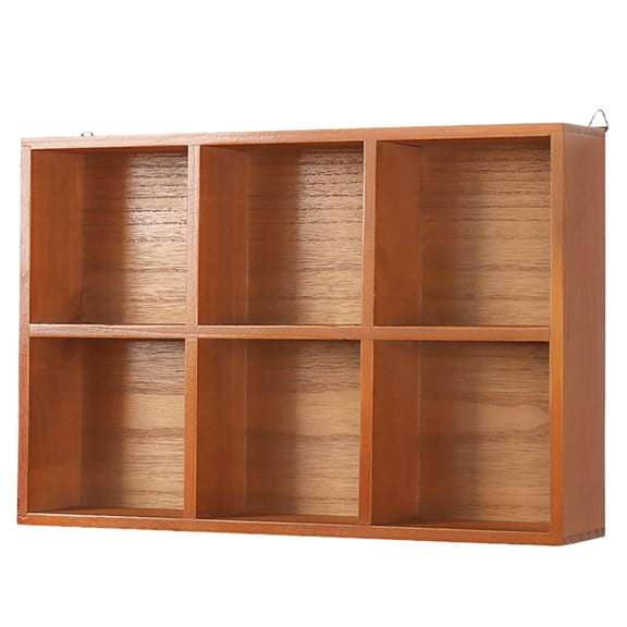 GOOHOCHY Wood Storage Box Desktop Organizer Bamboo 1Pack