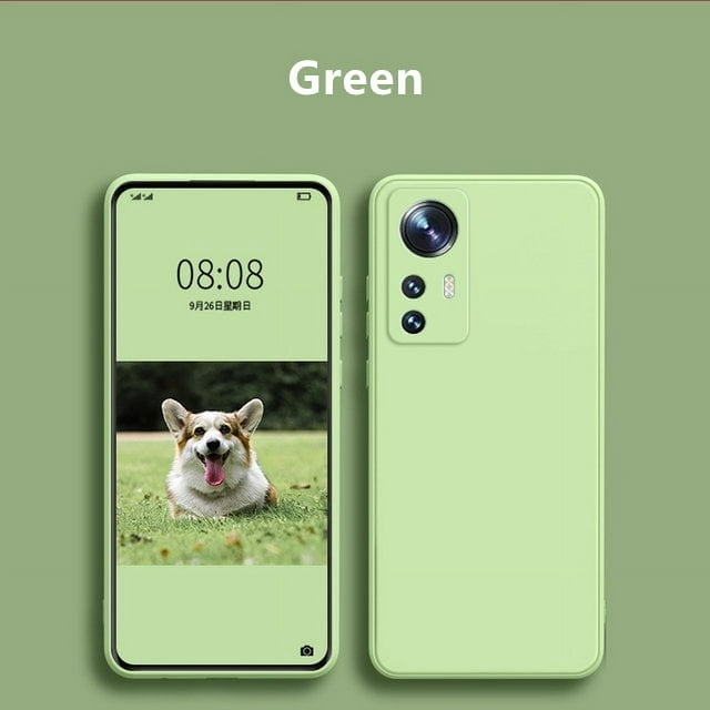 For Xiaomi 12 Lite Case for Xiaomi Mi 12 13 11 Lite 11T Cover Funda Soft Original Liquid Silicone Bumper For Xiaomi 12 Lite Green RedmiNote11ProGlobal