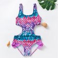 thumbnail image 4 of WOLLED 3-12T Girls One Piece Swimsuits Beach Bathing Suits for Kids Toddler Baby Summer Beach Bikini Swimwear Swim Suits, 4 of 10