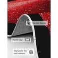 thumbnail image 3 of Red Fruit Area Rug for Bedroom 3x5 Ft Real Black Background Super Soft fuzzy Throw Rug Non-Slip Fluffy Plush Indoor Floor Carpet for Living Room Nursery Home Decor, 3 of 8