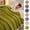 Throw Blanket Green, variant on ZFYXGS Extra Thick Flannel Fleece Blanket With Double Layer - Ideal Office Nap Cover Warm Cozy Blanket For Bed Or Couch 78x70 inches Green