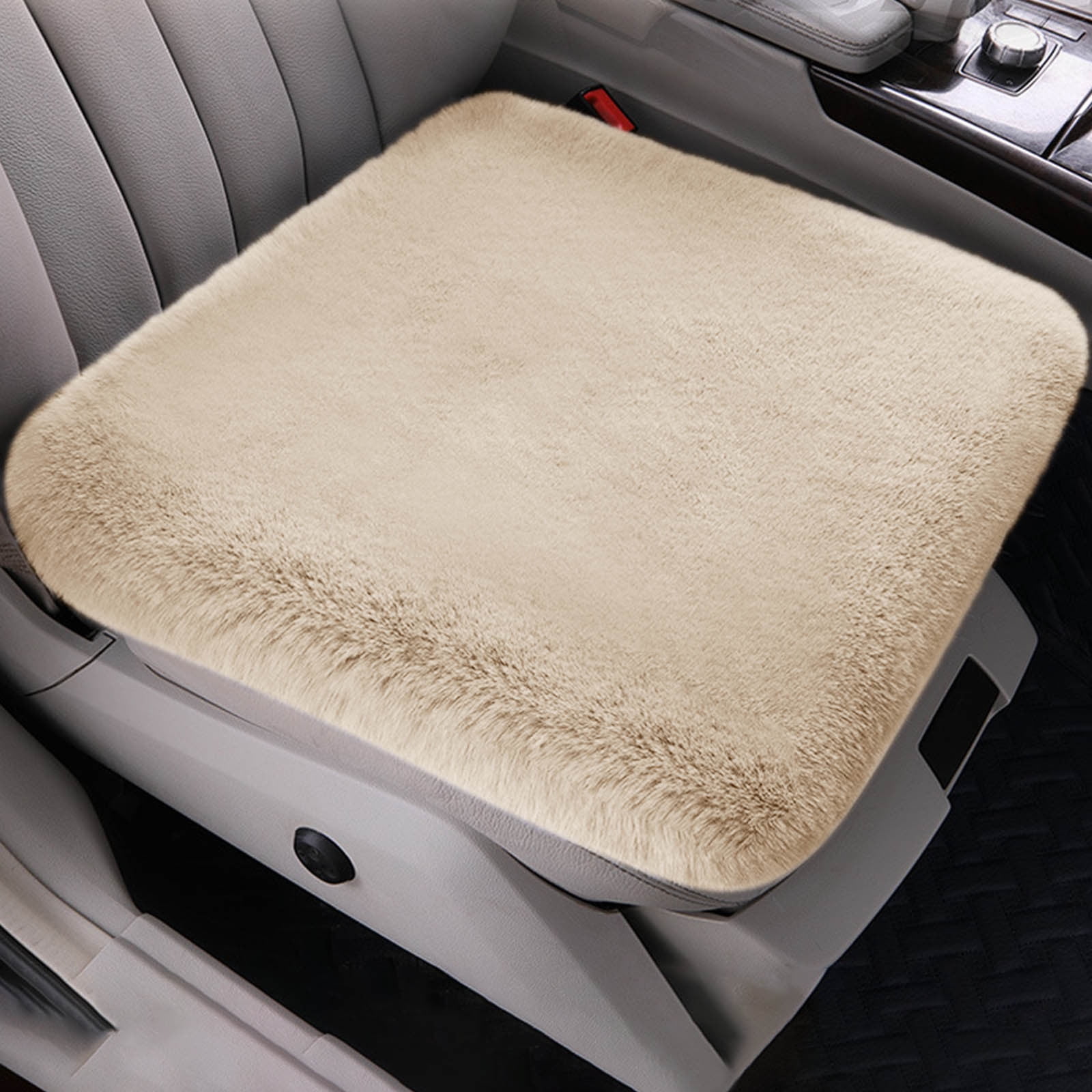 PoBoo Faux Fur Car Seat Covers - Rabbit Skin Style, Ultra Soft & Non-Slip, Universal Fit For Cars, SUVs, Trucks - View #3