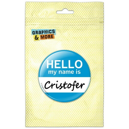 

Cristofer Hello My Name Is Refrigerator Button Magnet